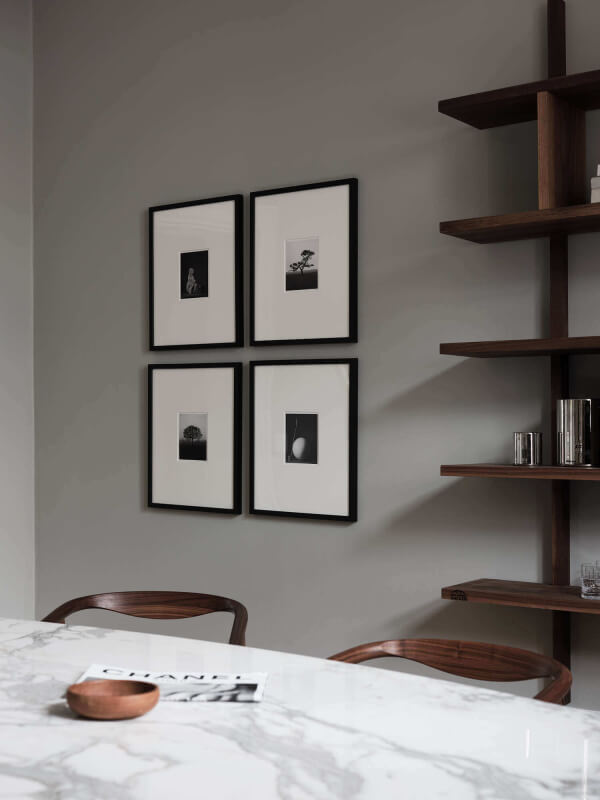 The Fine Art print Shape, by Ragnar Ómarsson shown in an inspirational interior design setting.