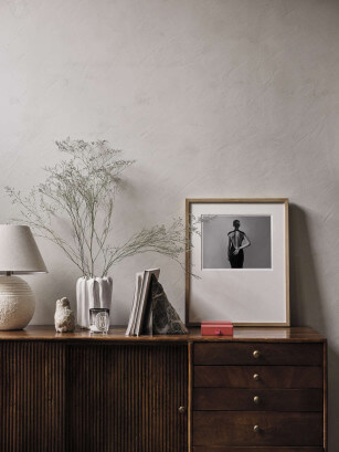 The Fine Art print Self-portrait, by Lisa Olsson shown in an inspirational interior design setting.