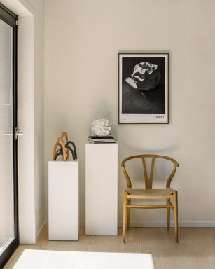 The Fine Art print Morel, by Lisa Olsson shown in an inspirational interior design setting.