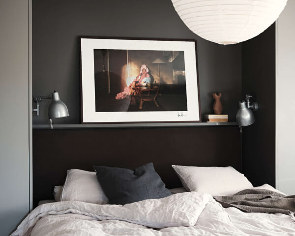 The Fine Art print Morning Bliss, by Rami Hanna shown in an inspirational interior design setting.