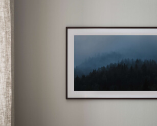 Wall art inspiration. Photo art by isabella ståhl, artwork named mystery mountain.