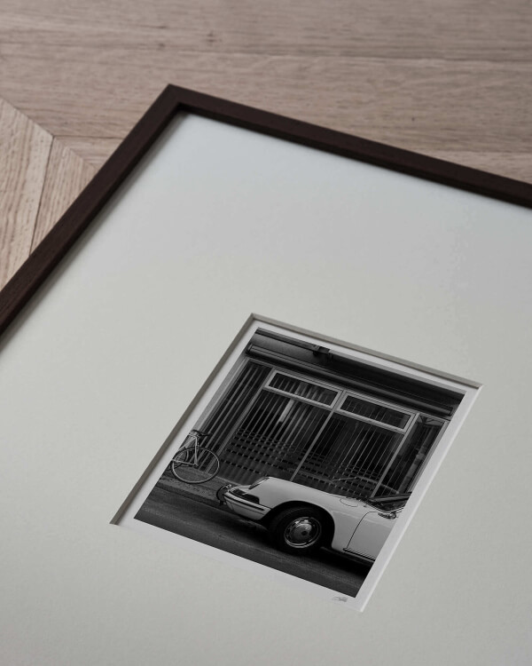 The Fine Art print The 911 I, by Mirko Westerbrink shown in an inspirational interior design setting.